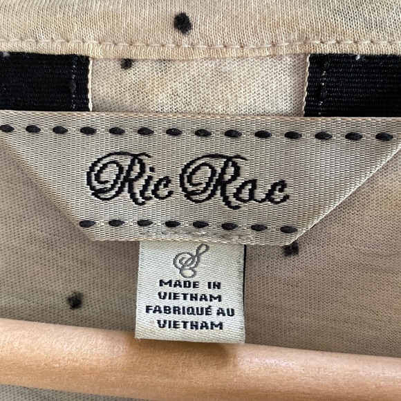 Anthropologie Ric Rac ruffle polka dot long sleeve short - Picture 6 of 11